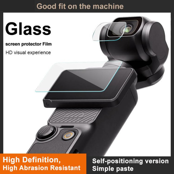For DJI Osmo Pocket 3 imak Tempered Glass Film with Camera Lens Film, Self-positioning Version