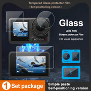 For DJI Osmo Action 4 imak Tempered Glass Film with Camera Lens Film, Self-positioning Version