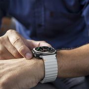 For Samsung Galaxy Watch Ultra 47mm / Ultra 2025 Kalebol Wave-stitched Silicone Strap(Light Grey)