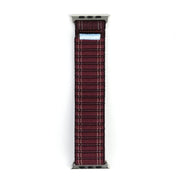 For Apple Watch 46mm / 49mm / 45mm / 44mm Kalebol Ocean Wave Nylon Strap(Wine Red)