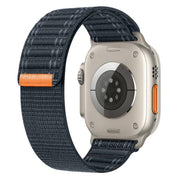 For Apple Watch 46mm / 49mm / 45mm / 44mm Kalebol Ocean Wave Nylon Strap(Black)