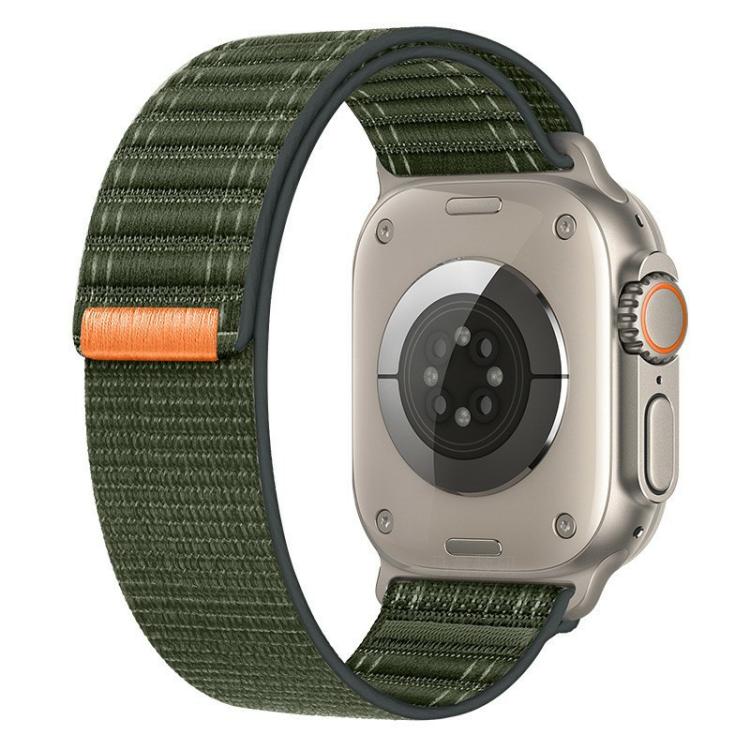 For Apple Watch 46mm / 49mm / 45mm / 44mm Kalebol Ocean Wave Nylon Strap(Army Green) - Watch Bands by Kalebol | Online Shopping South Africa | PMC TechLife | Buy Now Pay Later Mobicred