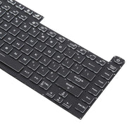 US Version Colorful 16 Pin Backlit Laptop Keyboard for Asus ROG Strix Scar G512 G512LV G512LW G512LI(Transparent keycaps)