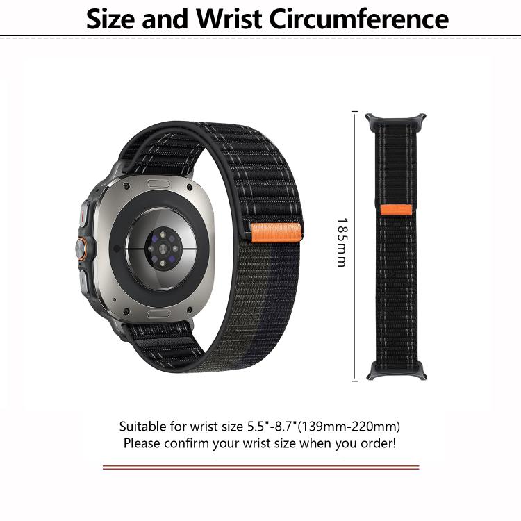 For Samsung Galaxy Watch Ultra 47mm / Ultra 2025 Kalebol Hook and Loop Fastener Nylon Strap(Grey) - free shipping - PMC TechLife - Order now!
