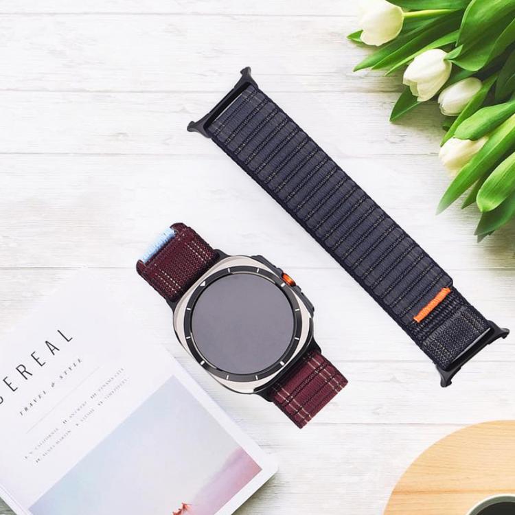 For Samsung Galaxy Watch Ultra 47mm / Ultra 2025 Kalebol Hook and Loop Fastener Nylon Strap(Dark Blue) - free shipping - PMC TechLife - Order now!