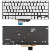 US Version Backlit Laptop Keyboard for Asus VivoBook S14 K430 A430 X430 S403 S4300F S4300U(Silver)