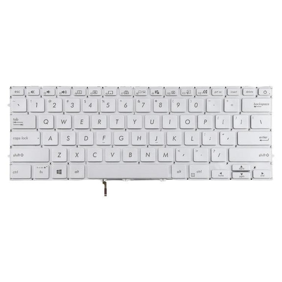 US Version Backlit Laptop Keyboard for Asus UX431 X431 V431 K431 S431 X431FAC UX431U UX431F U4500F(Silver)