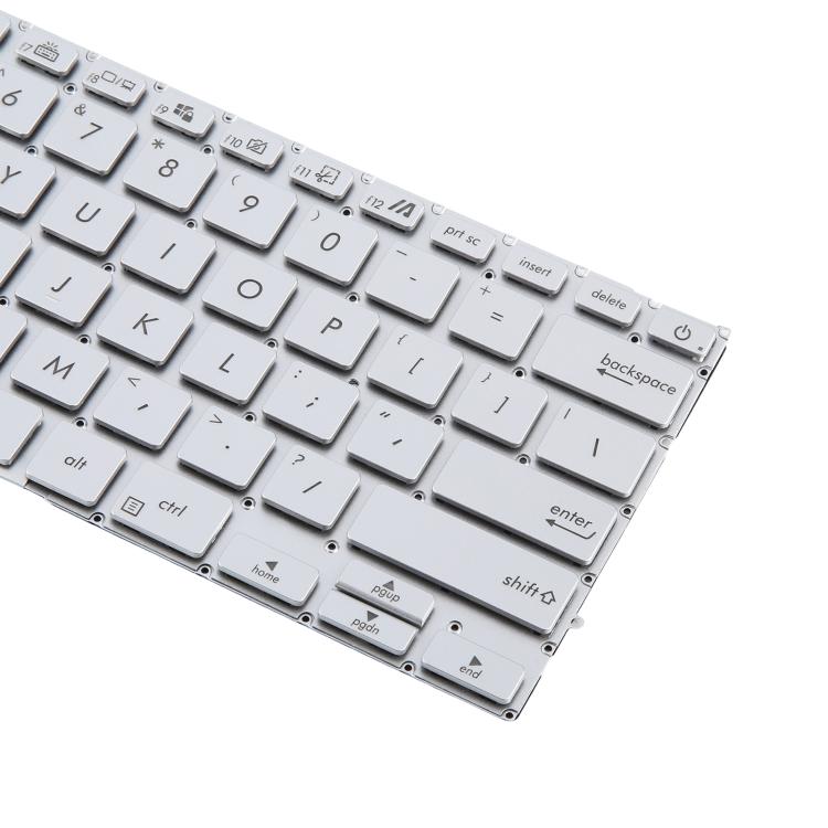 US Version Backlit Laptop Keyboard for Asus UX431 X431 V431 K431 S431 X431FAC UX431U UX431F U4500F(Silver)