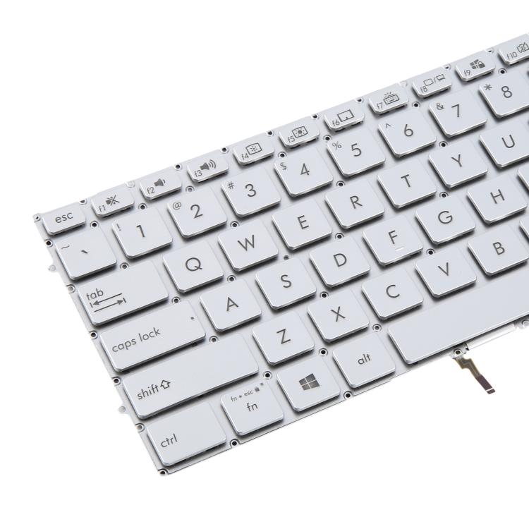 US Version Backlit Laptop Keyboard for Asus UX431 X431 V431 K431 S431 X431FAC UX431U UX431F U4500F(Silver)