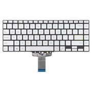 US Version Backlit Laptop Keyboard for Asus VivoBook S14 X421 X421DA X421UA X421EP X421EQ X421JQ X421FP X421FF X421FL(Silver)