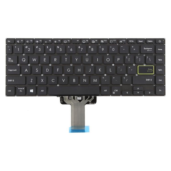 US Version Laptop Keyboard for Asus VivoBook S14 X421 X421DA X421UA X421EP X421EQ X421JQ X421FP X421FF X421FL(Black)