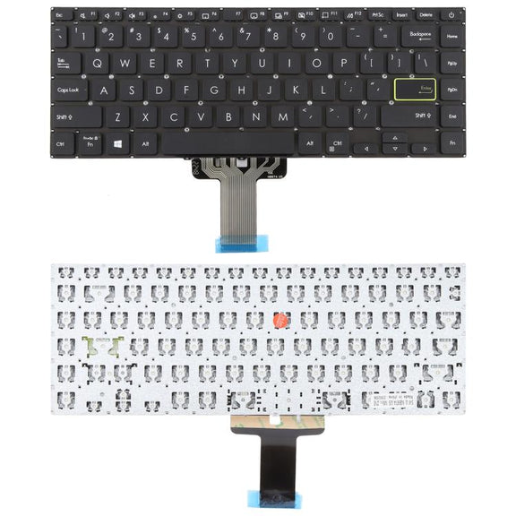 US Version Laptop Keyboard for Asus VivoBook S14 X421 X421DA X421UA X421EP X421EQ X421JQ X421FP X421FF X421FL(Black)