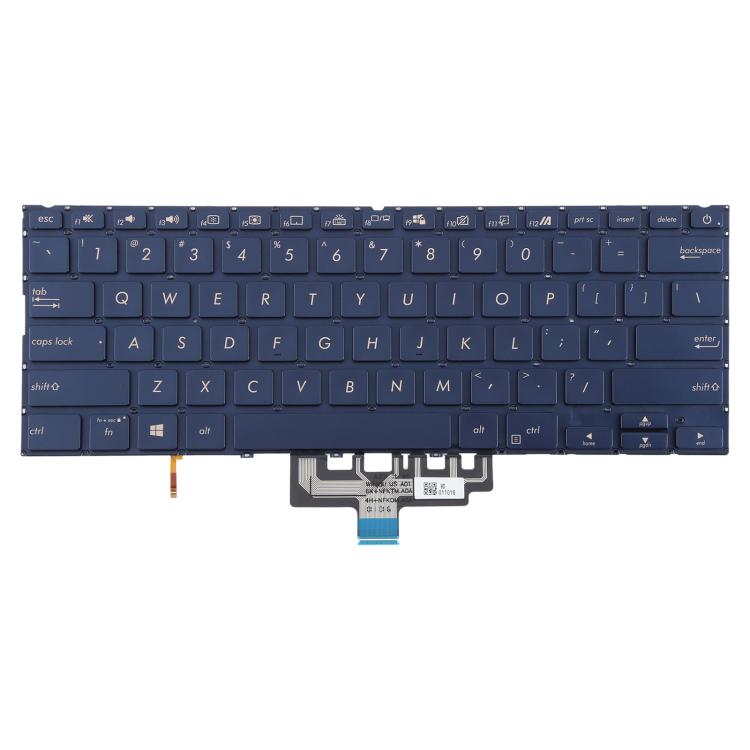 US Version Backlit Laptop Keyboard for Asus ZenBook 14 UX434 UX434F UX434FA UX434FL UX434FLC(Blue) - Replacement Keyboards by PMc TechLife | Online Shopping South Africa | PMc TechLife | Buy Now Pay Later Mobicred