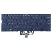 US Version Backlit Laptop Keyboard for Asus ZenBook 14 UX434 UX434F UX434FA UX434FL UX434FLC(Blue)
