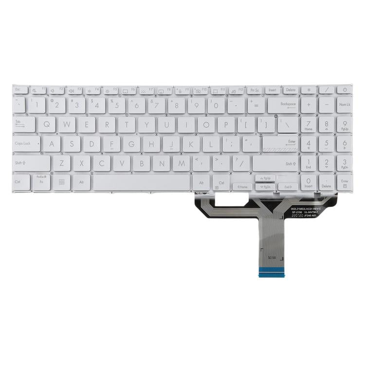 US Version Backlit Laptop Keyboard for Asus Vivobook 15 X1502 X1502ZA X1502Z X1502VA B1502 B1502CBA(Silver) - Replacement Keyboards by PMc TechLife | Online Shopping South Africa | PMc TechLife | Buy Now Pay Later Mobicred