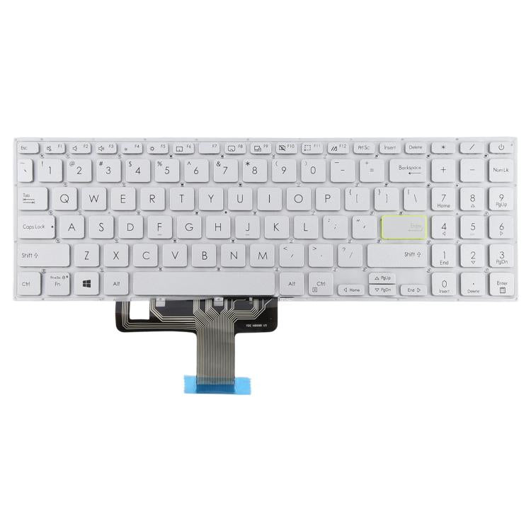 US Version Laptop Keyboard for Asus VivoBook X521 V5100E X521FL S5600F S533F 2020(Silver) - Replacement Keyboards by PMc TechLife | Online Shopping South Africa | PMc TechLife | Buy Now Pay Later Mobicred