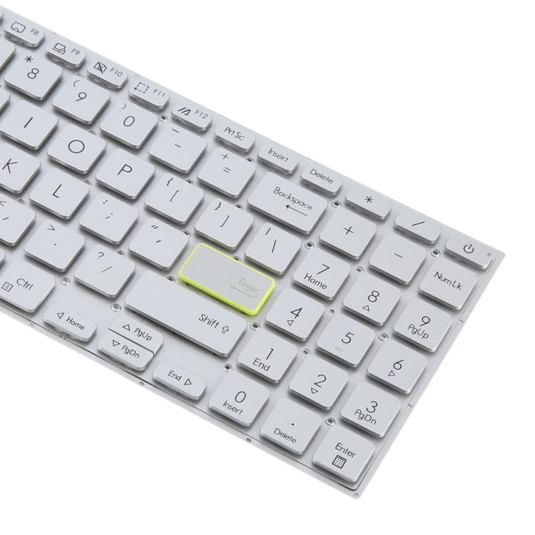 US Version Laptop Keyboard for Asus VivoBook X521 V5100E X521FL S5600F S533F 2020(Silver) - Replacement Keyboards by PMc TechLife | Online Shopping South Africa | PMc TechLife | Buy Now Pay Later Mobicred