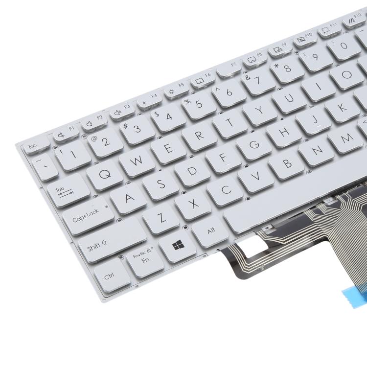 US Version Laptop Keyboard for Asus VivoBook X521 V5100E X521FL S5600F S533F 2020(Silver) - Replacement Keyboards by PMc TechLife | Online Shopping South Africa | PMc TechLife | Buy Now Pay Later Mobicred