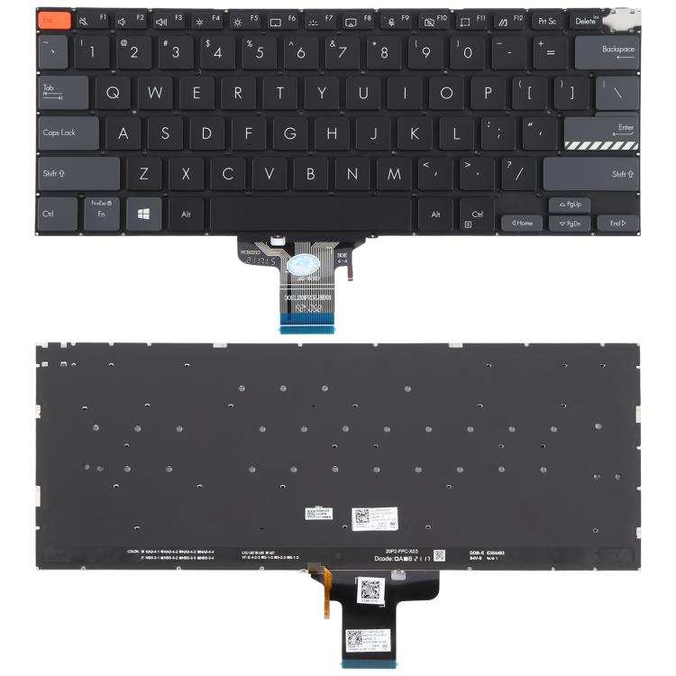 US Version Backlit Laptop Keyboard for Asus Vivobook Pro 14X M7400 M4700 M4700QC M4700PC M7600 M3400 M3401 M3401Q X7400 X3400 X3400P K3400P(Black) - free shipping - PMc TechLife - Order now!