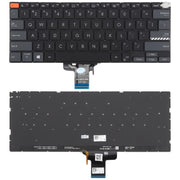 US Version Backlit Laptop Keyboard for Asus Vivobook Pro 14X M7400 M4700 M4700QC M4700PC M7600 M3400 M3401 M3401Q X7400 X3400 X3400P K3400P(Black)