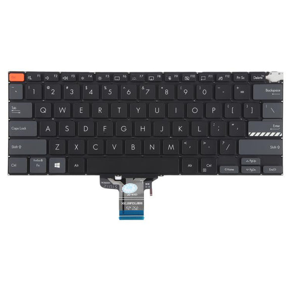 US Version Backlit Laptop Keyboard for Asus Vivobook Pro 14X M7400 M4700 M4700QC M4700PC M7600 M3400 M3401 M3401Q X7400 X3400 X3400P K3400P(Black)