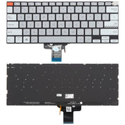 US Version Backlit Laptop Keyboard for Asus Vivobook Pro 14X M7400 M4700 M4700QC M4700PC M7600 M3400 M3401 M3401Q X7400 X3400 X3400P K3400P(Gray)