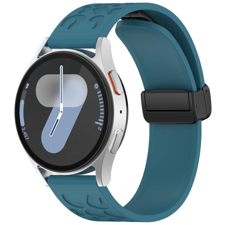 18mm Kalebol Universal Leopard Print Magnetic Folding Buckle Silicone Strap(Dark Blue) - free shipping - PMc TechLife - Order now!