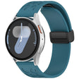 22mm Kalebol Universal Leopard Print Magnetic Folding Buckle Silicone Strap(Dark Blue) - 22mm Bands by Kalebol | Online Shopping South Africa | PMc TechLife | Buy Now Pay Later Mobicred