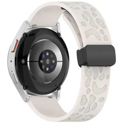 22mm Kalebol Universal Leopard Print Magnetic Folding Buckle Silicone Strap(Starlight) - 22mm Bands by Kalebol | Online Shopping South Africa | PMC Jewellery | Buy Now Pay Later Mobicred