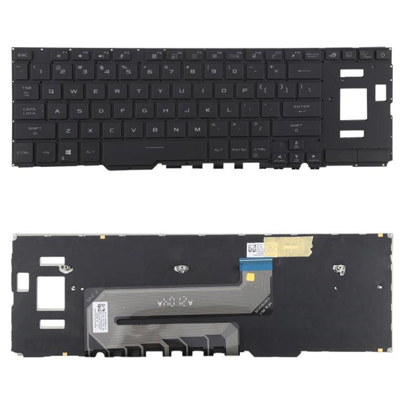 US Version Backlit Laptop Keyboard for Asus ROG Zephyrus Duo 15 inch GX550L GX550 GX550LXS GX550LWS GX551 GX551Q(Black)