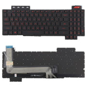 US Version Backlit Laptop Keyboard for Asus FX63 FX63V FX503VM FX503VD ZX63VE FZ63V GL503VS(Red)