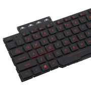 US Version Backlit Laptop Keyboard for Asus FX63 FX63V FX503VM FX503VD ZX63VE FZ63V GL503VS(Red)