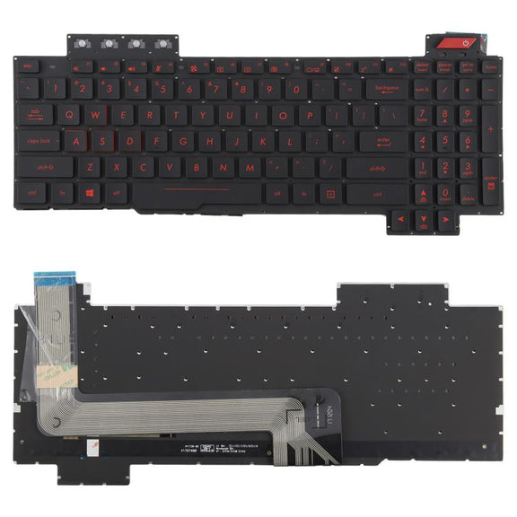 US Version Backlit Laptop Keyboard for Asus FX63 FX63V FX503VM FX503VD ZX63VE FZ63V GL503VS(Red)