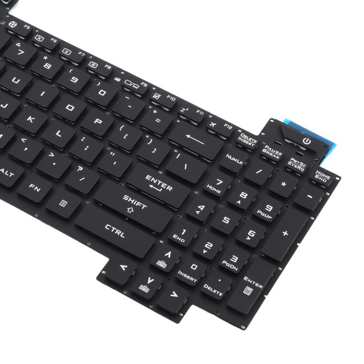 US Version Backlit Laptop Keyboard for Asus FX63 FX63V FX503VM FX503VD ZX63VE FZ63V GL503VS(White)