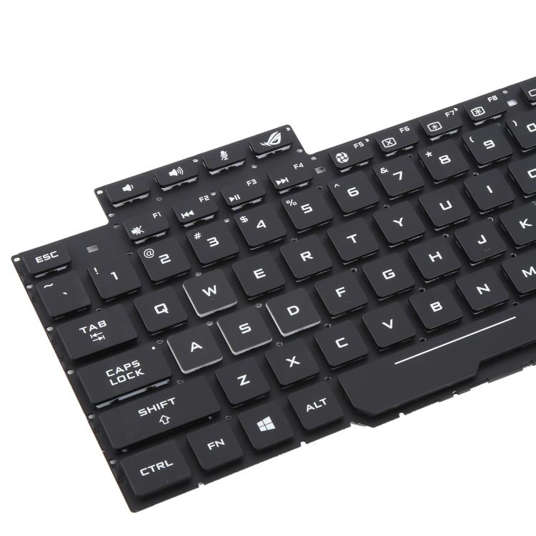 US Version Backlit Laptop Keyboard for Asus FX63 FX63V FX503VM FX503VD ZX63VE FZ63V GL503VS(White)