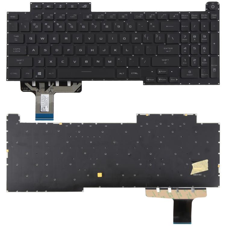 US Version RGB Backlit Laptop Keyboard for Asus ROG Stirx G17 G713 G713Q G713QE G713QY G713QR G713RX G713RS G713RC G713IR G713IH(Black) - Replacement Keyboards by PMc TechLife | Online Shopping South Africa | PMc TechLife | Buy Now Pay Later Mobicred