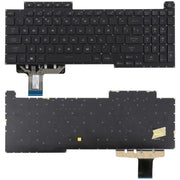 US Version RGB Backlit Laptop Keyboard for Asus ROG Stirx G17 G713 G713Q G713QE G713QY G713QR G713RX G713RS G713RC G713IR G713IH(Black)