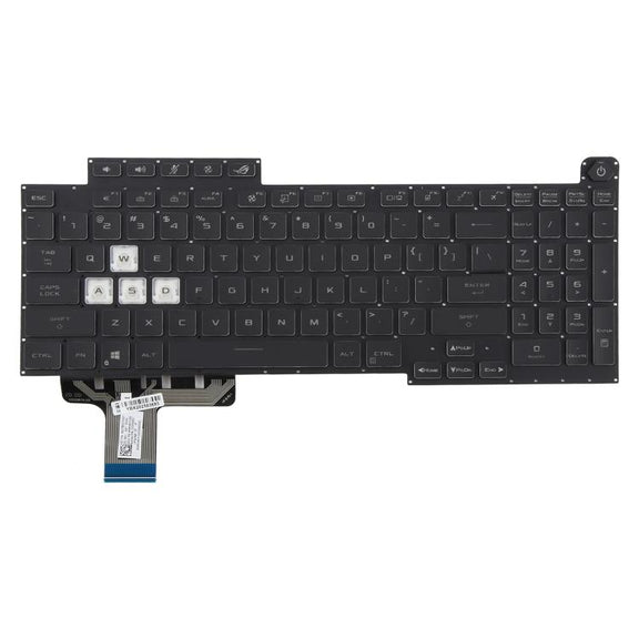US Version 16 Pin Colorful Backlit Laptop Keyboard for Asus ROG Stirx G17 G713 G713Q G713QE G713QY G713QR G713RX G713RS G713RC G713IR G713IH(Black)