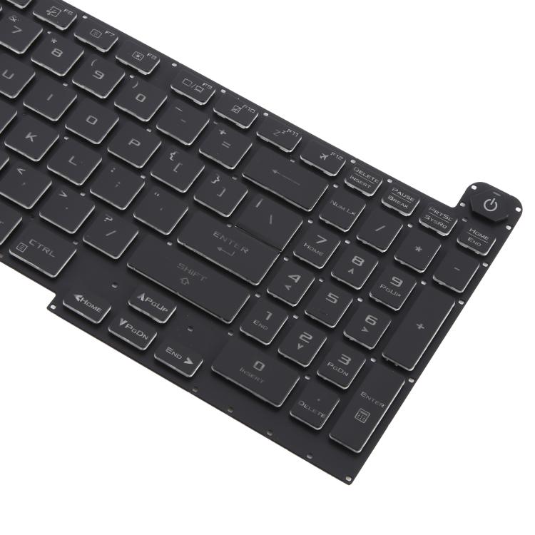 US Version 16 Pin Colorful Backlit Laptop Keyboard for Asus ROG Stirx G17 G713 G713Q G713QE G713QY G713QR G713RX G713RS G713RC G713IR G713IH(Black) - Replacement Keyboards by PMc TechLife | Online Shopping South Africa | PMc TechLife | Buy Now Pay Later Mobicred
