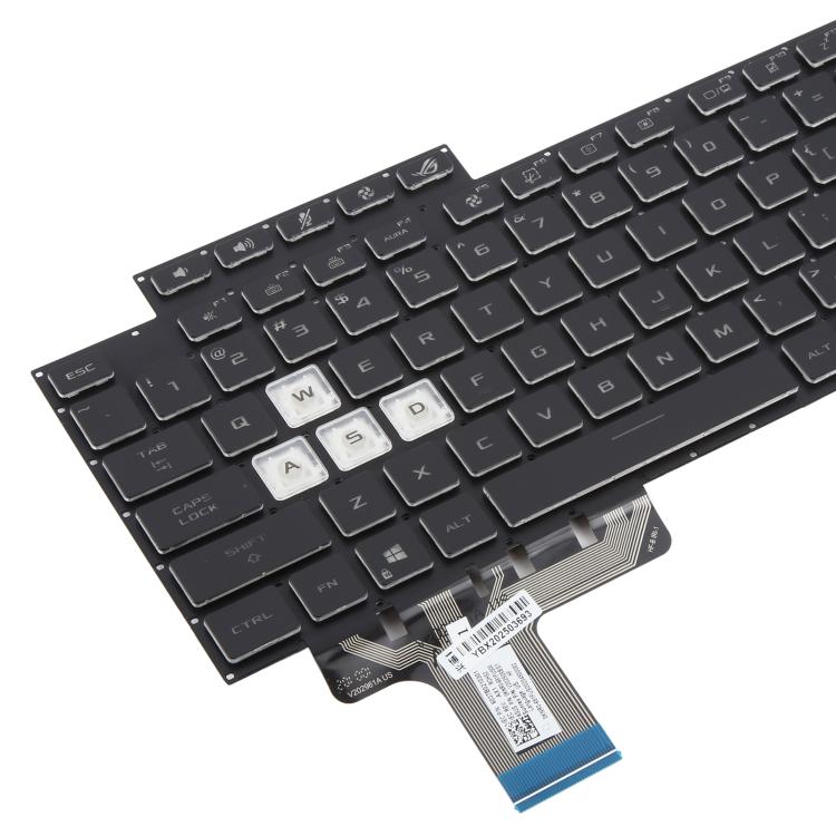 US Version 16 Pin Colorful Backlit Laptop Keyboard for Asus ROG Stirx G17 G713 G713Q G713QE G713QY G713QR G713RX G713RS G713RC G713IR G713IH(Black) - Replacement Keyboards by PMc TechLife | Online Shopping South Africa | PMc TechLife | Buy Now Pay Later Mobicred