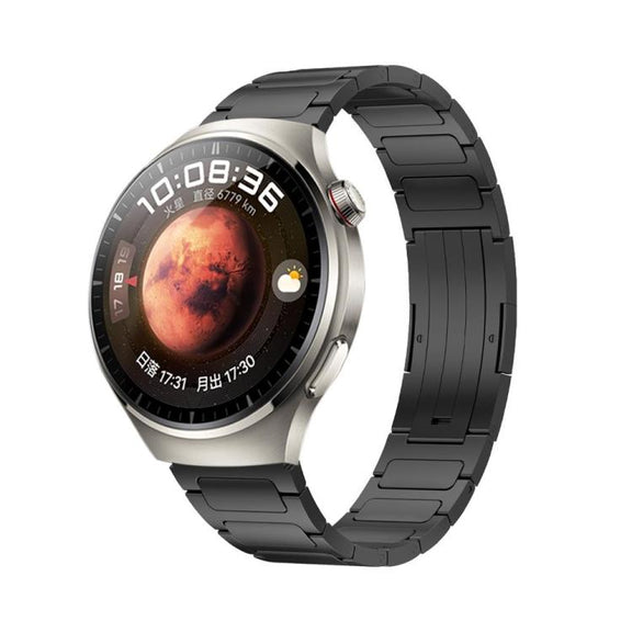 Kalebol 22mm Universal Titanium Scratch Resistant Strap(Black)