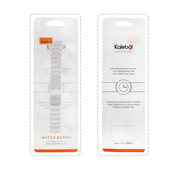 Kalebol 22mm Universal Titanium Scratch Resistant Strap(Titanium Silver)