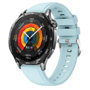 Kalebol 22mm Universal Silicone Watch Strap(Ice Blue)