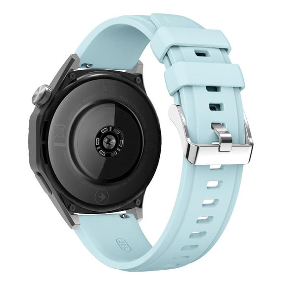 Kalebol 22mm Universal Silicone Watch Strap(Ice Blue)