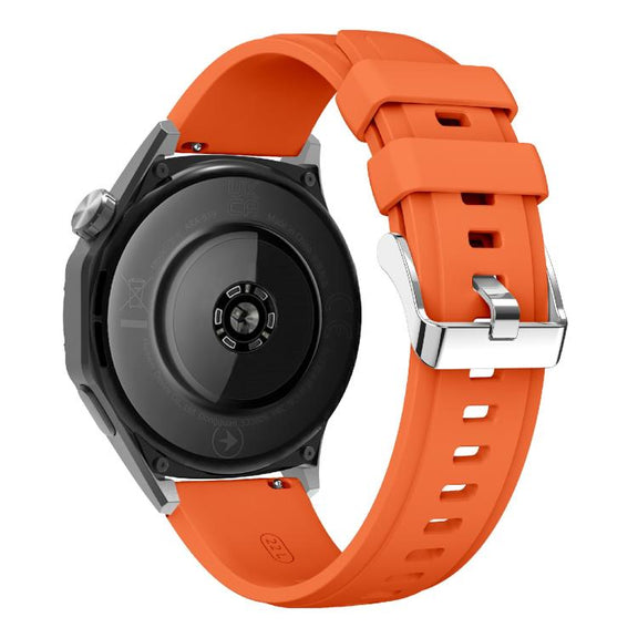 Kalebol 22mm Universal Silicone Watch Strap(Orange)