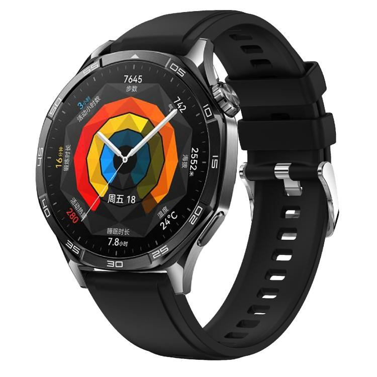 Kalebol 22mm Universal Silicone Watch Strap(Black)