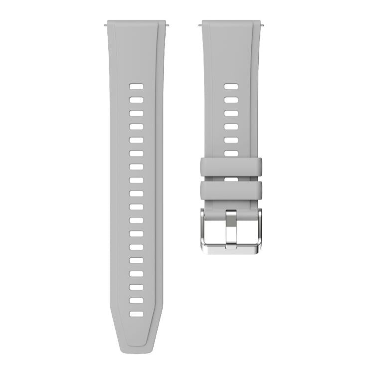 Kalebol 22mm Universal Silicone Watch Strap(Light Grey)