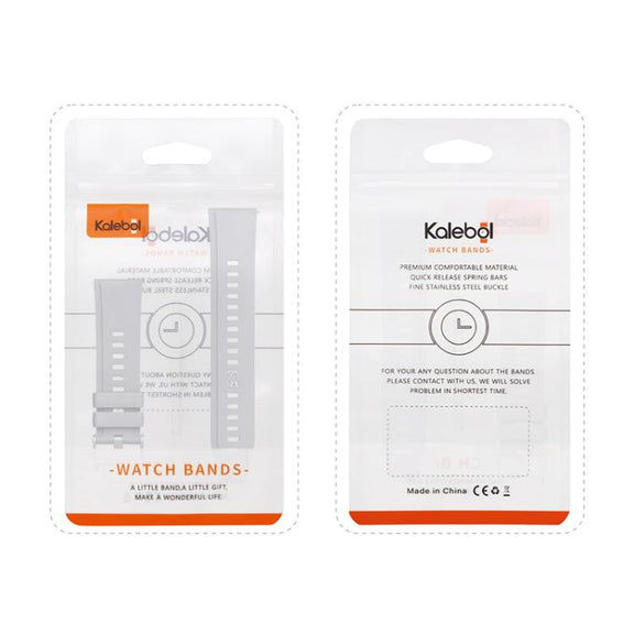 Kalebol 22mm Universal Silicone Watch Strap(Space Grey)
