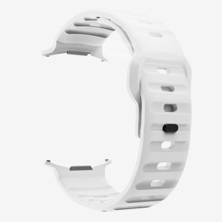 For Samsung Galaxy Watch Ultra 47mm / Ultra 2025 Kalebol Wave Reverse Buckle Silicone Strap(White) - free shipping - PMC TechLife - Order now!