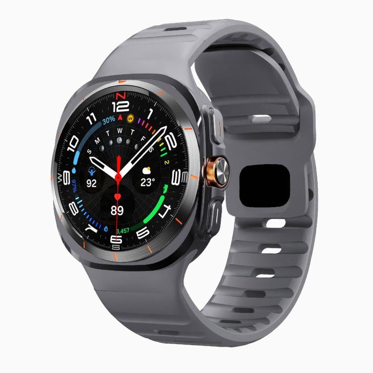 For Samsung Galaxy Watch Ultra 47mm / Ultra 2025 Kalebol Wave Reverse Buckle Silicone Strap(Space Grey) - free shipping - PMC TechLife - Order now!